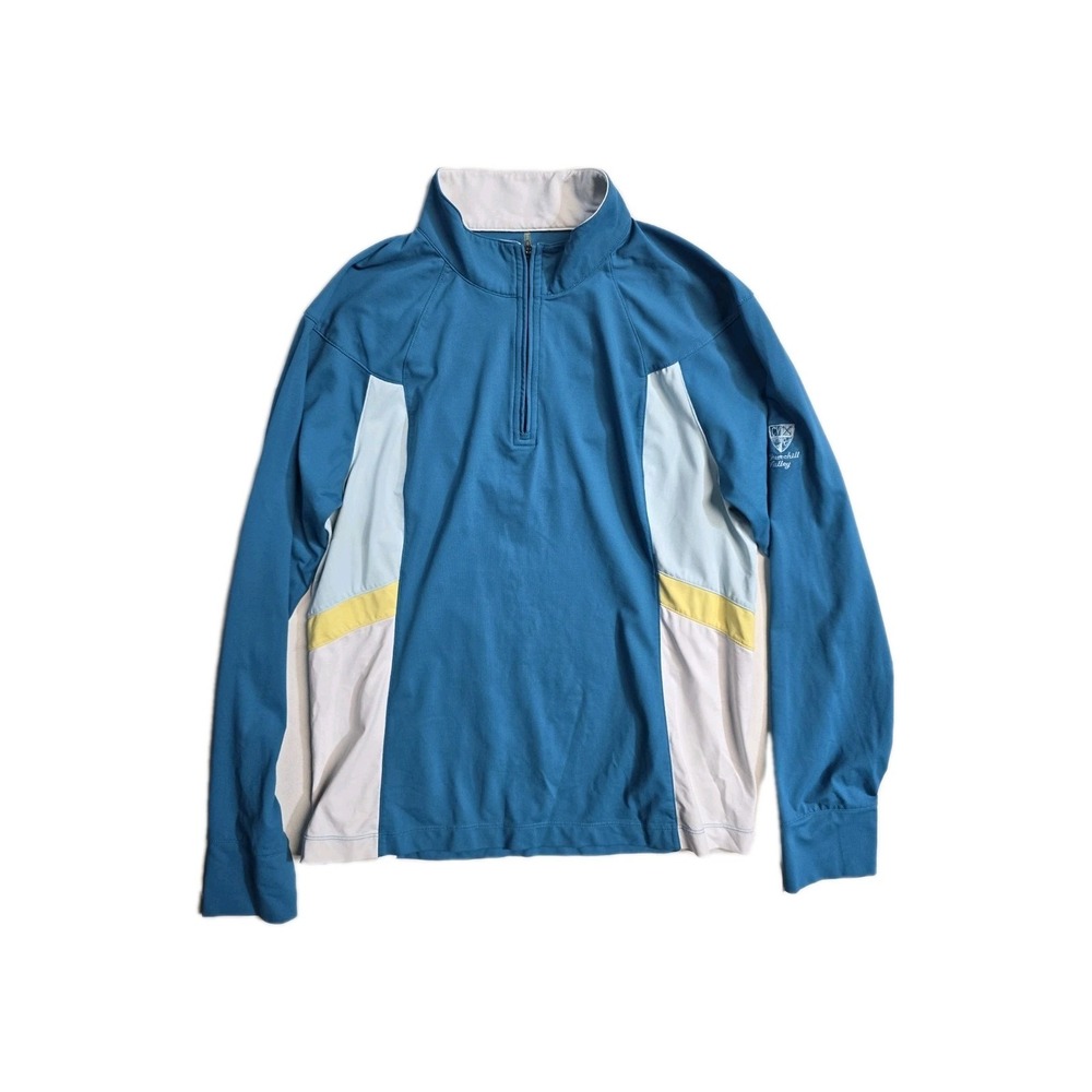 Greg Norman Pullover‎ Women's  Large Blue Long Sleeve 1/4 Zip Golf